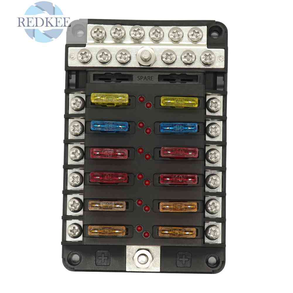 Set 24 Cầu Chì Tự Động 5A 10A 15A 20A ANL Cho Xe RV