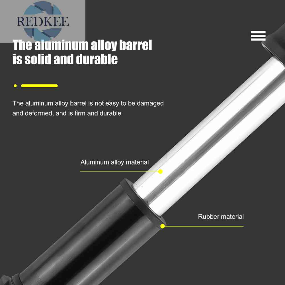 Bơm Xe Đạp Mini Cầm Tay 100PSI Chất Liệu Hợp Kim Nhôm