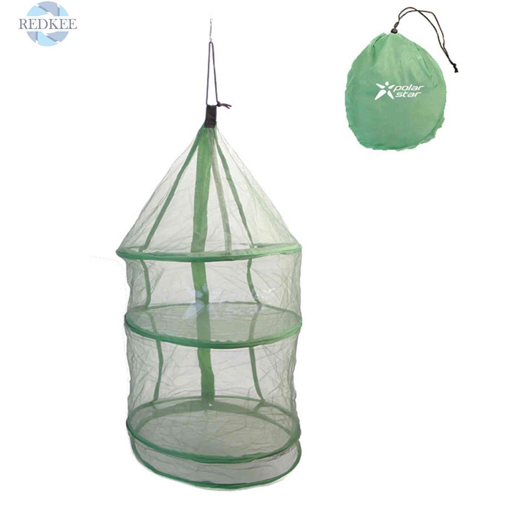 Lồng Lưới Phơi Đồ Màu Xanh Lá Có Khóa Kéo Có Thể Gập Lại Và Linh Hoạt