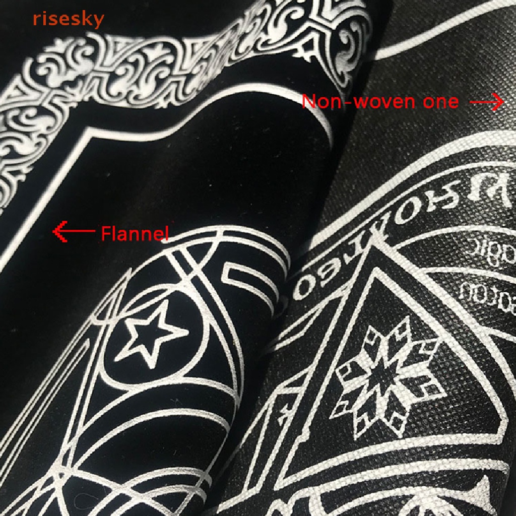 [risesky] Khăn Trải Bàn Thẻ Bài Tarot Vải Nỉ Họa Tiết Hoa Lưới Pha Lê Dành Cho Trò Chơi Altar Thiên Văn Học Tài Lộc Tài Lộc