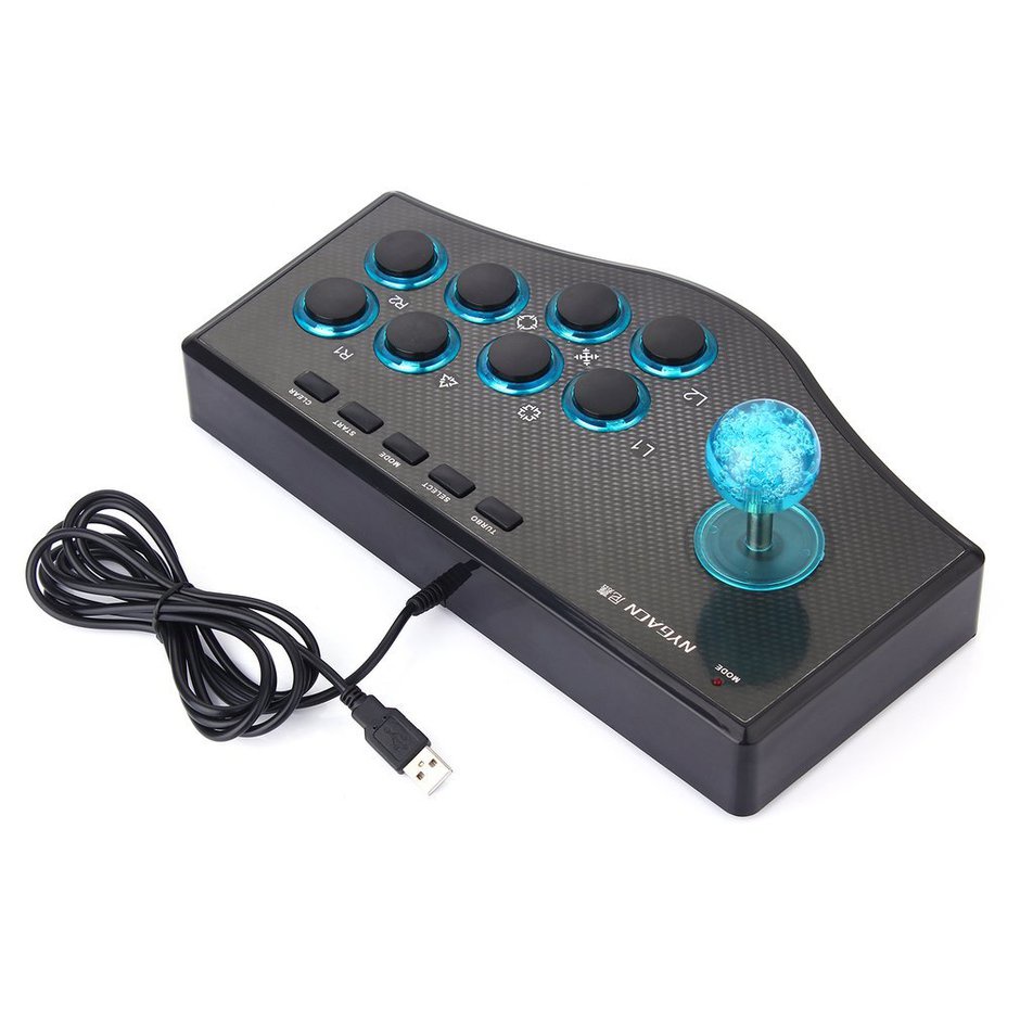 3 trong 1 Bộ điều khiển trò chơi có dây USB arcade Fighting JOYstick Stick Trò chơi game
