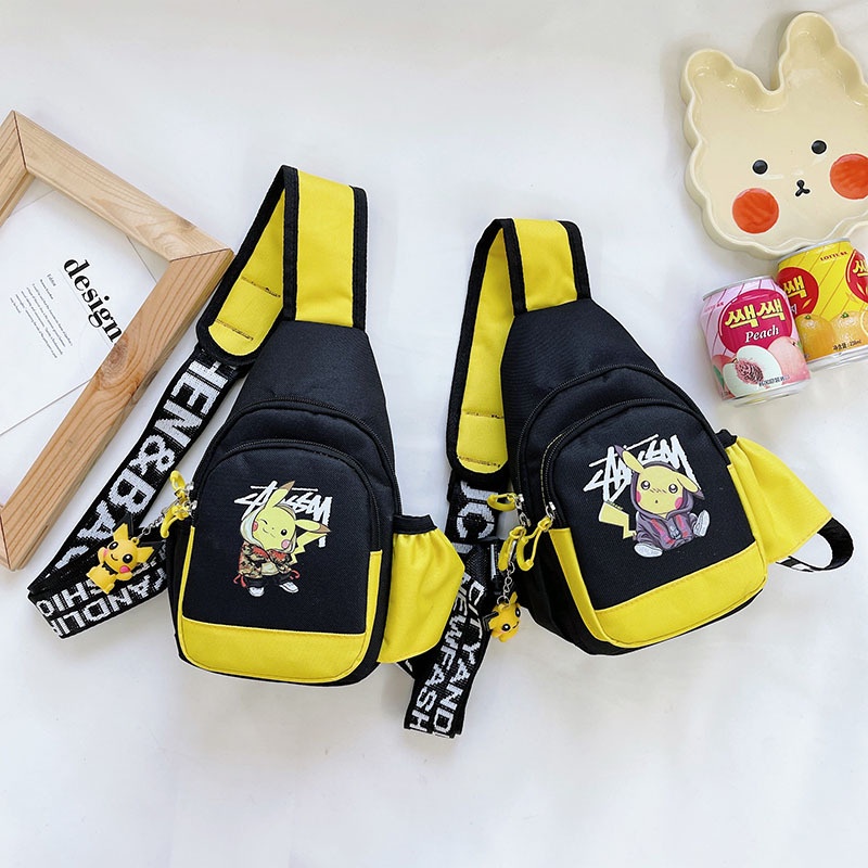 Túi Đeo Chéo Ngực / Đeo Trước Ngực In Hình Pokemon Go Phong Cách Thể Thao Cho Nam Và Nữ