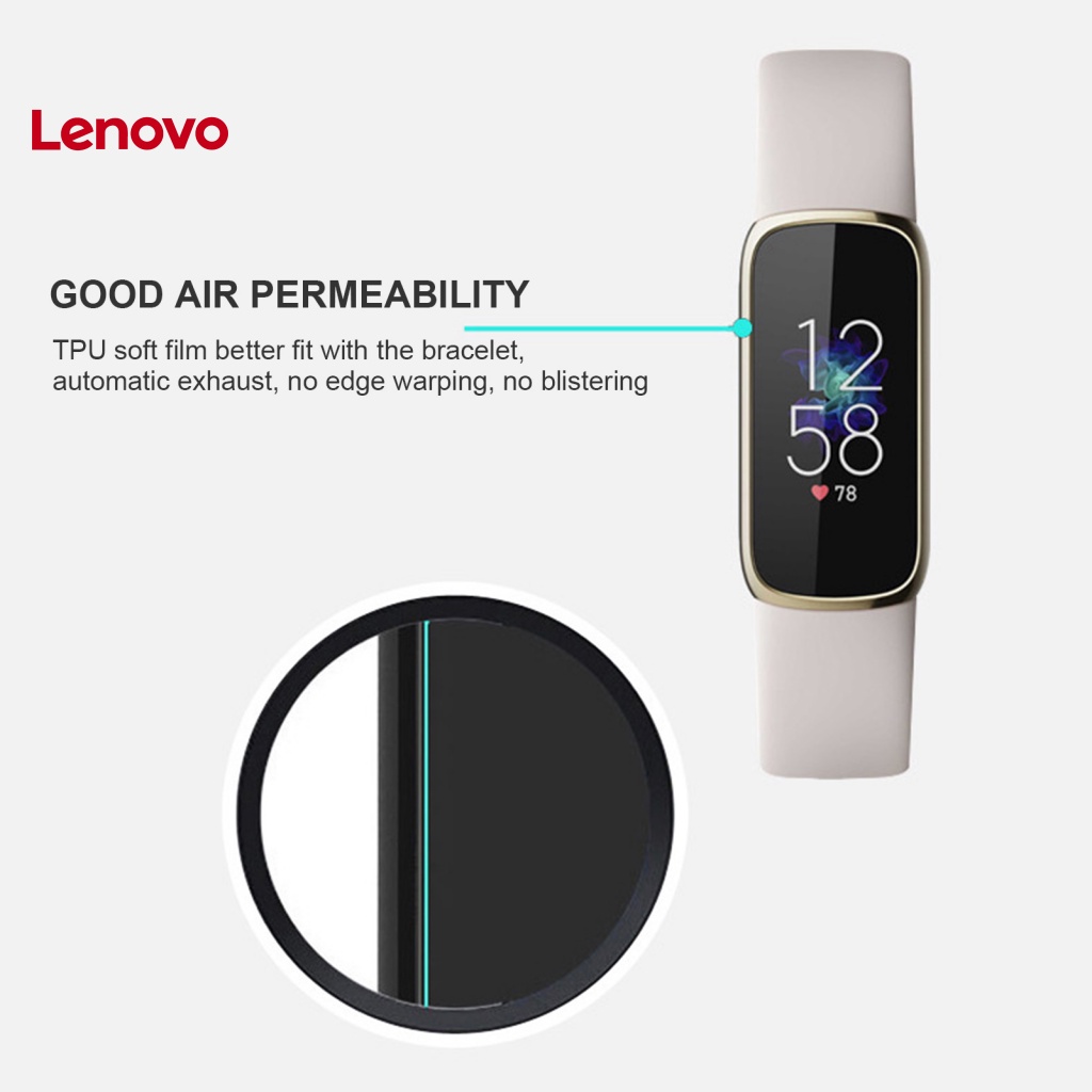 Set 6 Phim Dán Bảo Vệ Màn Hình Chống Dấu Vân Tay Siêu Mỏng Cho Đồng Hồ Thông Minh Fitbit-Luxe