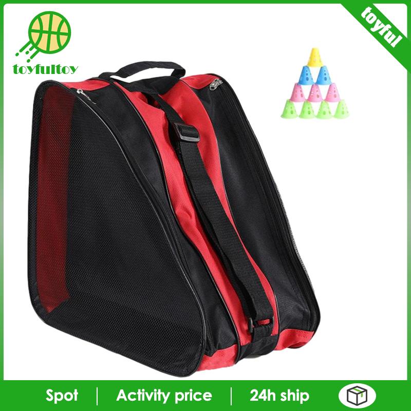 [Toyfulcabin] Túi Trượt Băng 3 Lớp Thoáng Khí Có Tay Cầm Và Dây Đeo Vai Cho Bé Trai Và Bé Gái