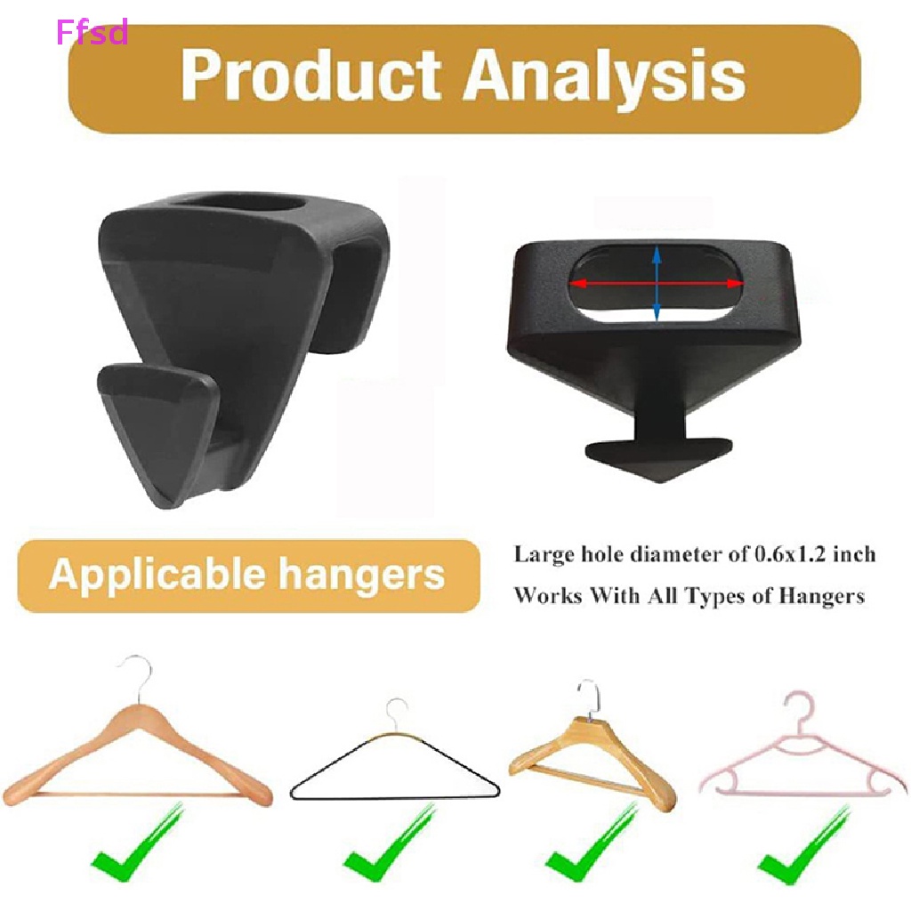 Bộ 12 / 18 Móc Nối Quần Áo Tiết Kiệm Không Gian Tiện Dụng