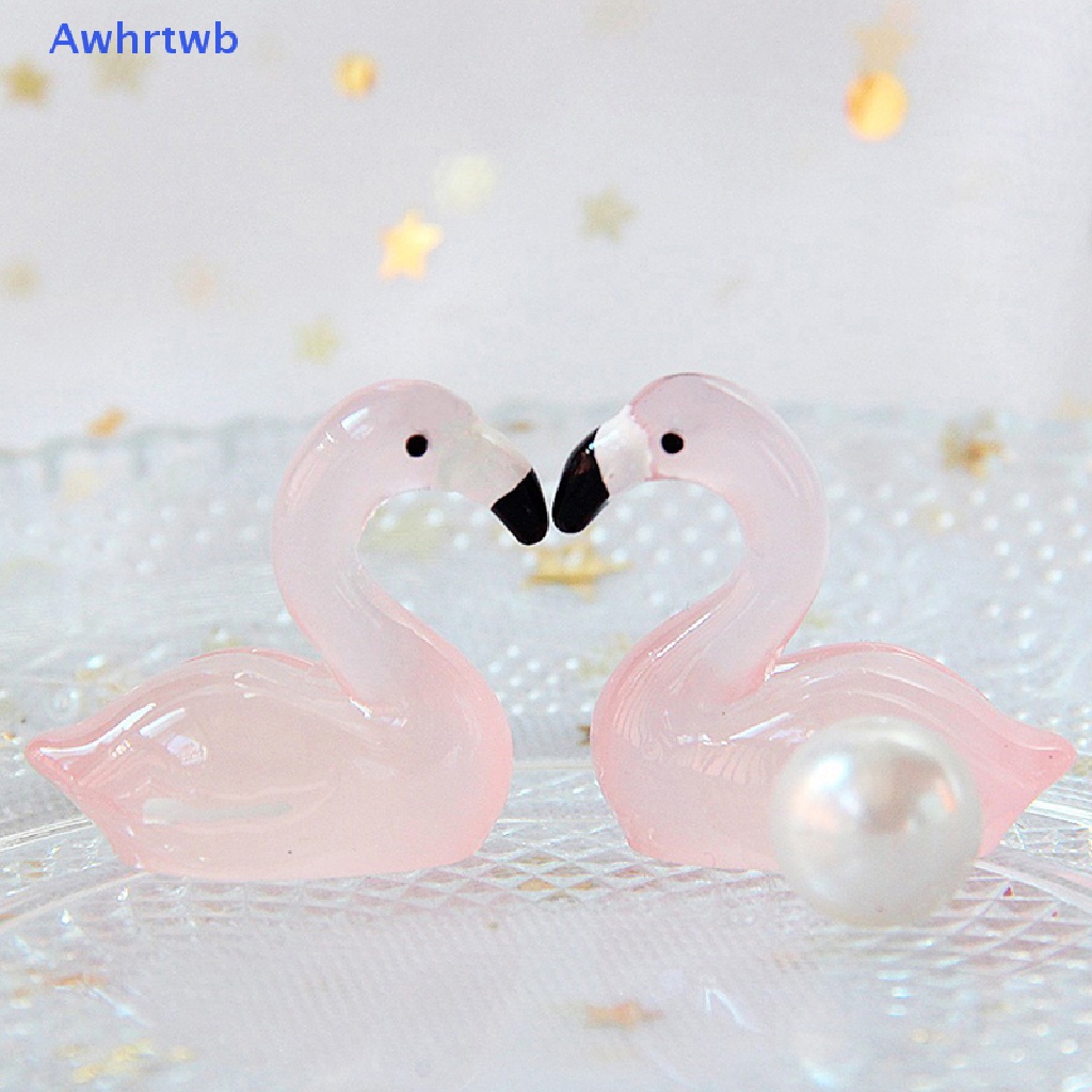 Set 10 Tượng Vịt Mini Bằng Nhựa Phát Quang Trang Trí Tiệc Giáng Sinh Mới