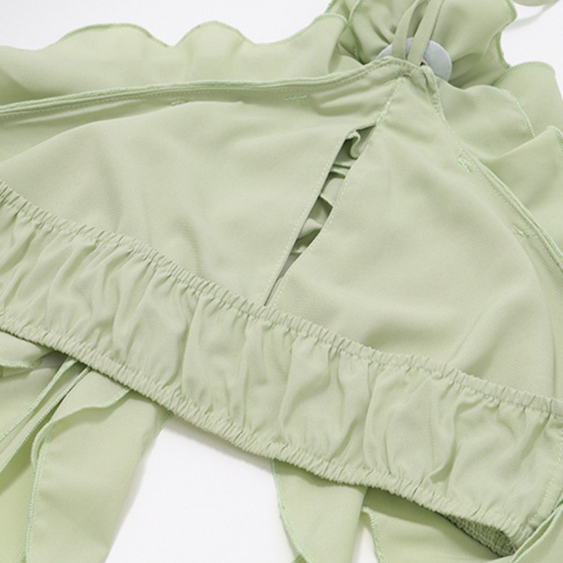 Áo Croptop Sát Nách Phối Tua Rua Họa Tiết Hoa 3D Phong Cách Vintage