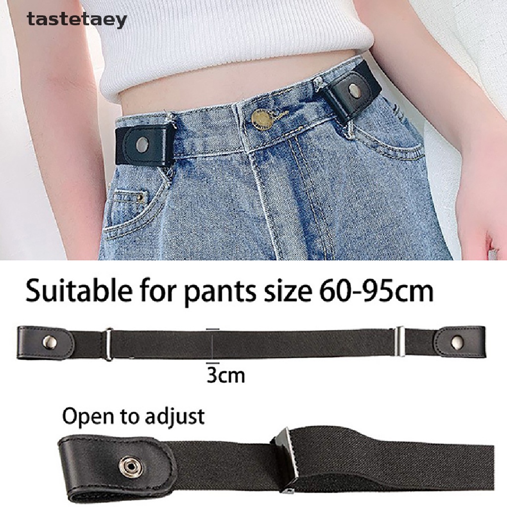 Tast Thắt Lưng Không Khóa Cài Co Giãn Cho Quần Jean / Thắt Lưng Co Giãn Cho Nam / Nữ EN