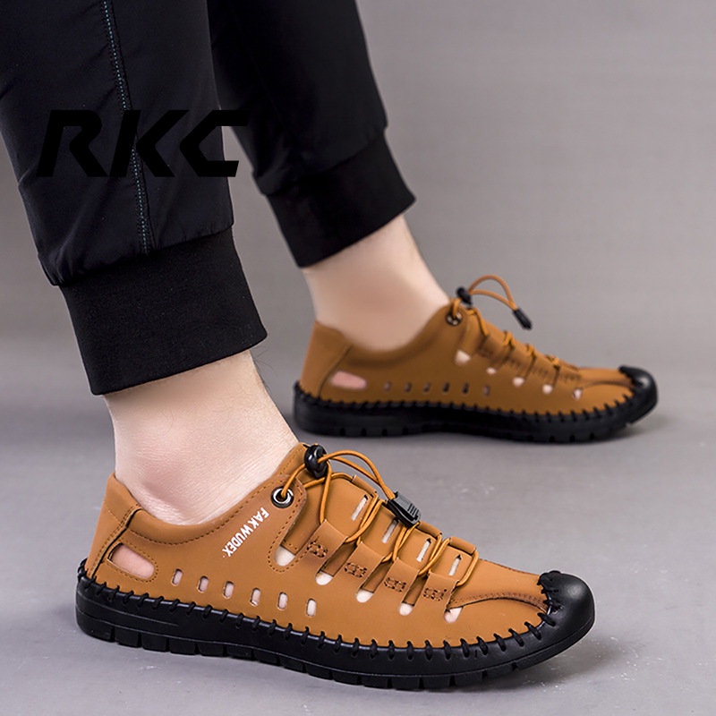 Giày Sandal Đục Lỗ Thoáng Khí Thời Trang Đi Biển Cho Nam RKC695