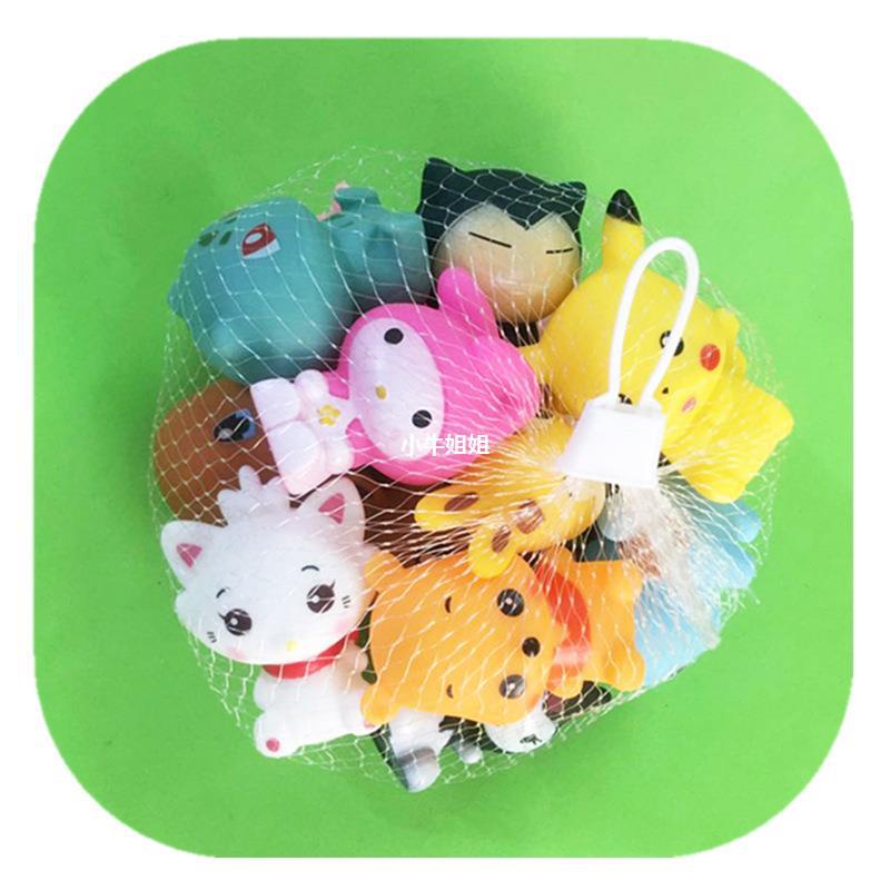 6 Mô Hình Hoạt Hình Pokemon Cái/bộ Đồ Chơi Phát Thanh Khi Tắm Cho Trẻ Em Pikachu Để Tắm Đồ Chơi Nước Bơi-Rosser2