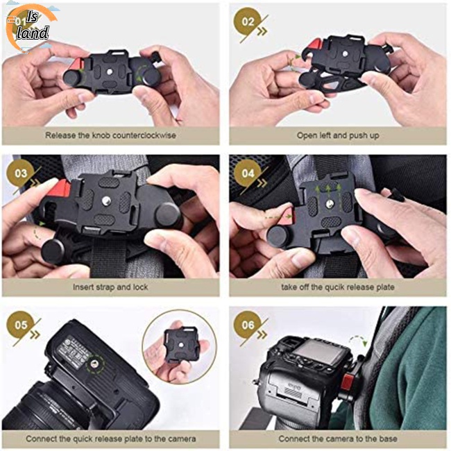 Móc Kẹp Thắt Lưng Tháo Lắp Nhanh Cho Máy Ảnh Dslr