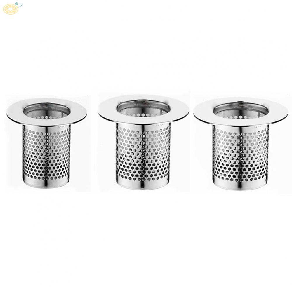 1 Dụng Cụ Lọc Tóc Bằng Thép Không Gỉ Màu Bạc Chắc Bền Mới Cho Bồn Rửa Nhà Bếp Nhà