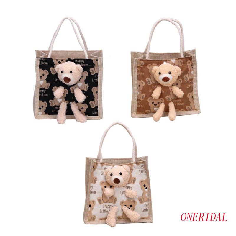 Túi Xách Đeo Vai Cỡ Lớn In Họa Tiết Gấu Dễ Thương Thời Trang Mùa Hè Cho Nữ