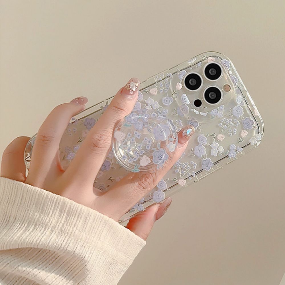 Ốp Điện Thoại TPU Mềm Trong Suốt Họa Tiết Hoa Nhỏ Có Túi Khí Chống Rơi Cho IPhone 11 12 13 14 Pro Max