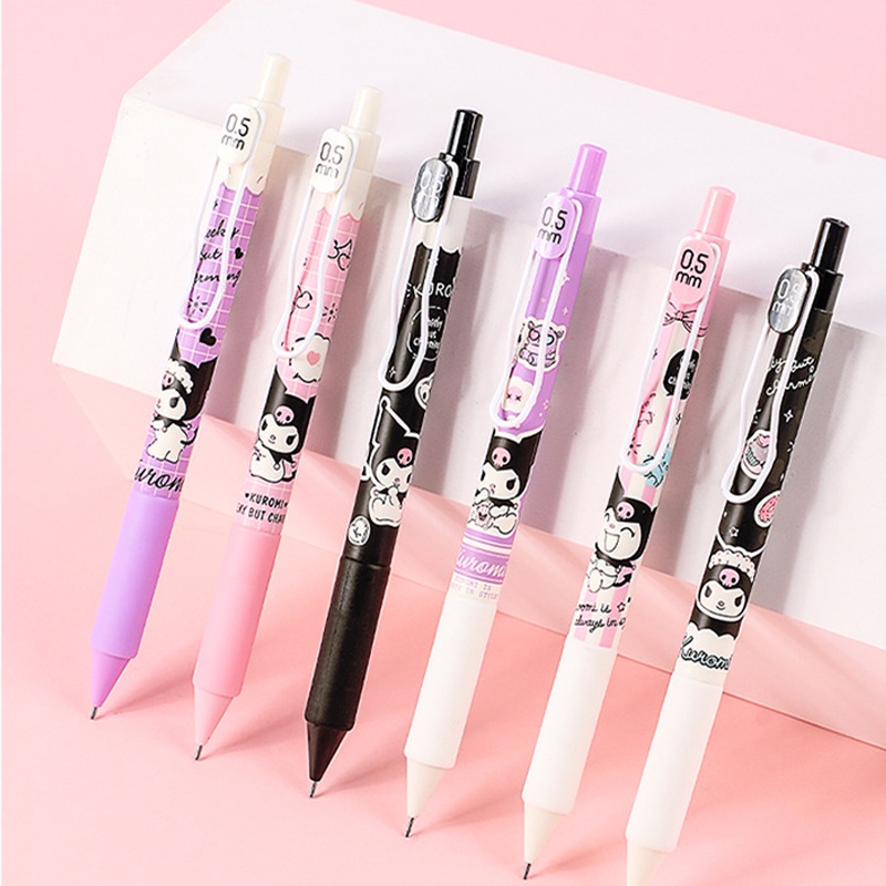 Bút Chì Vẽ Kulomi 0.5mm Tự Động 0.5mm Màu Tím In Họa Tiết Hoạt Hình Dễ Thương Cho Bé