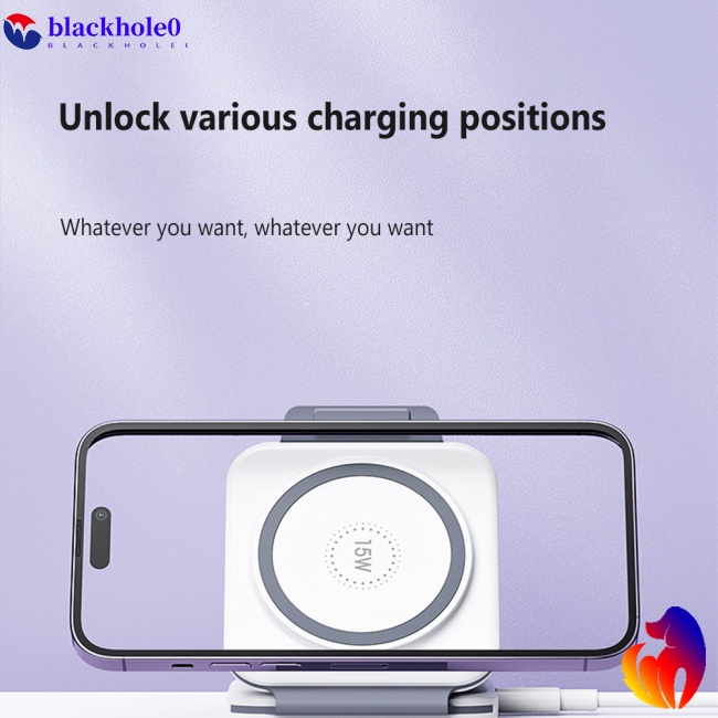 Đế Sạc Không Dây Remax Rp-w72 22.5w 3 Trong 1 Có Thể Gấp Gọn Tiện Lợi