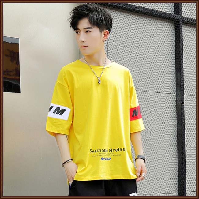 Áo Thun Thể Thao Ngắn Tay Dáng Rộng Thời Trang Mùa Hè Giản Dị Dành Cho Nam