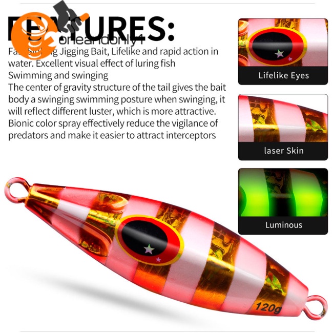 Mồi Câu Cá Giả 30g / 40g / 60g / 80g / 100g / 120g Chuyên Dụng