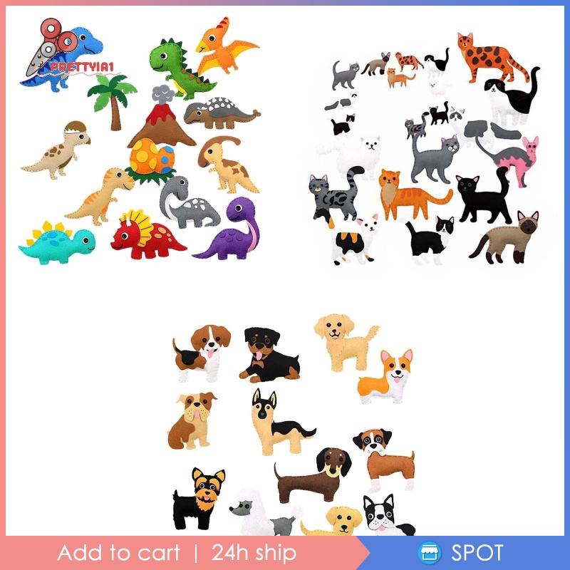 [Prettyia1] Bộ Dụng Cụ May Vá Thủ Công Hình Thú Nhồi Bông DIY Cho Người Mới Bắt Đầu