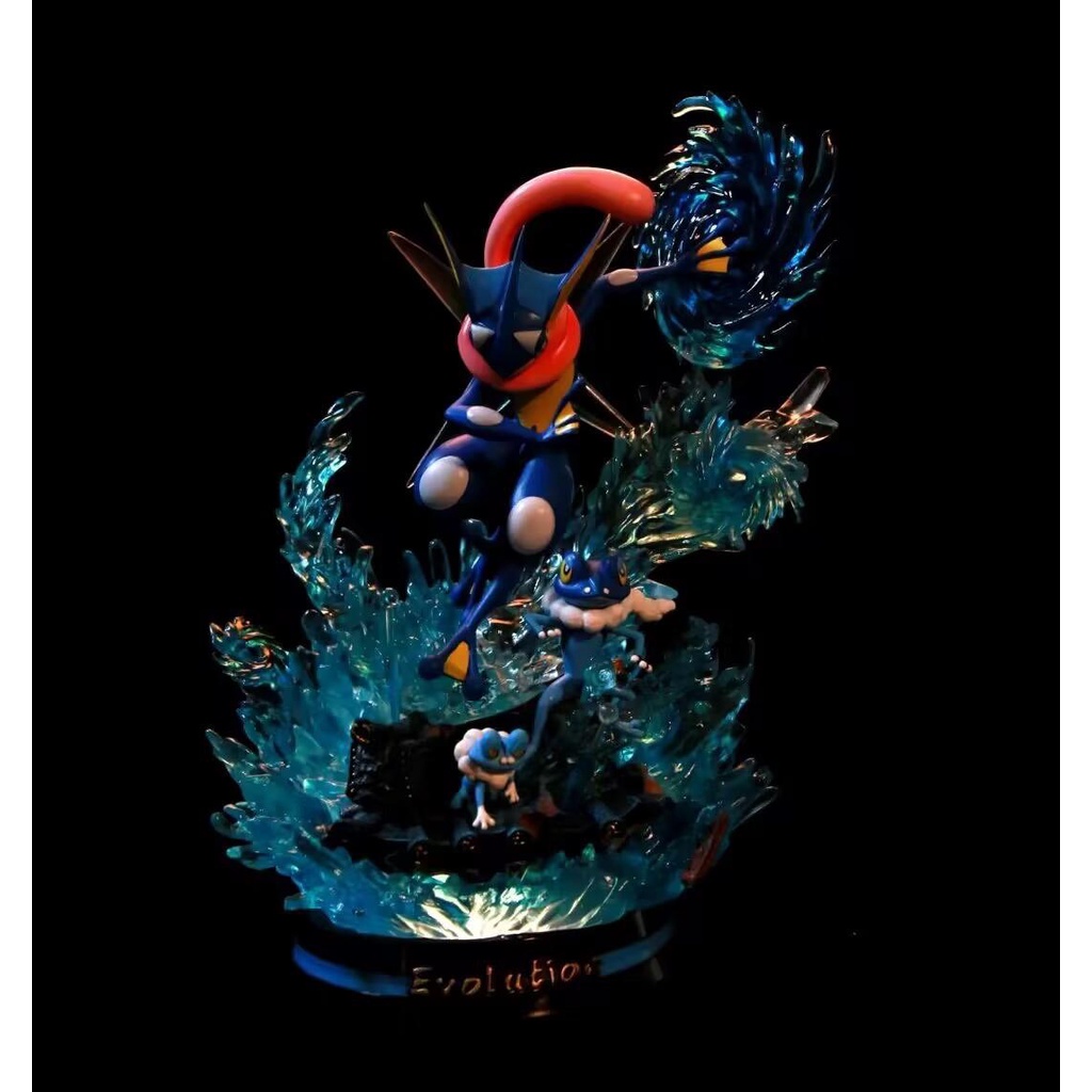Mô hình nhân vật pokemon Gekkouga cao 32cm full tiến hóa có led bản GK