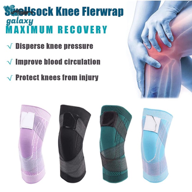Galaxy 1 Cặp Băng Quấn Bảo Vệ Đầu Gối Co Giãn Thoáng Khí Chống Trượt