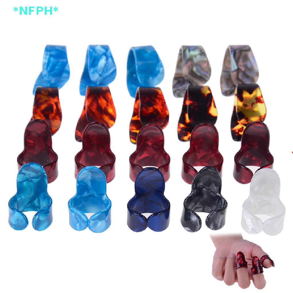 Bộ 10 Móng Gảy Đàn Guitar Bằng Thép Không Gỉ Mới