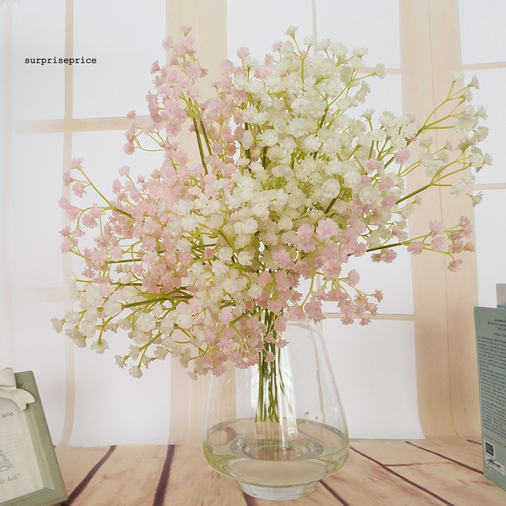 1 Bông Hoa Gypsophila Nhân Tạo Bằng Nhựa Cho Trang Trí Tiệc Cưới