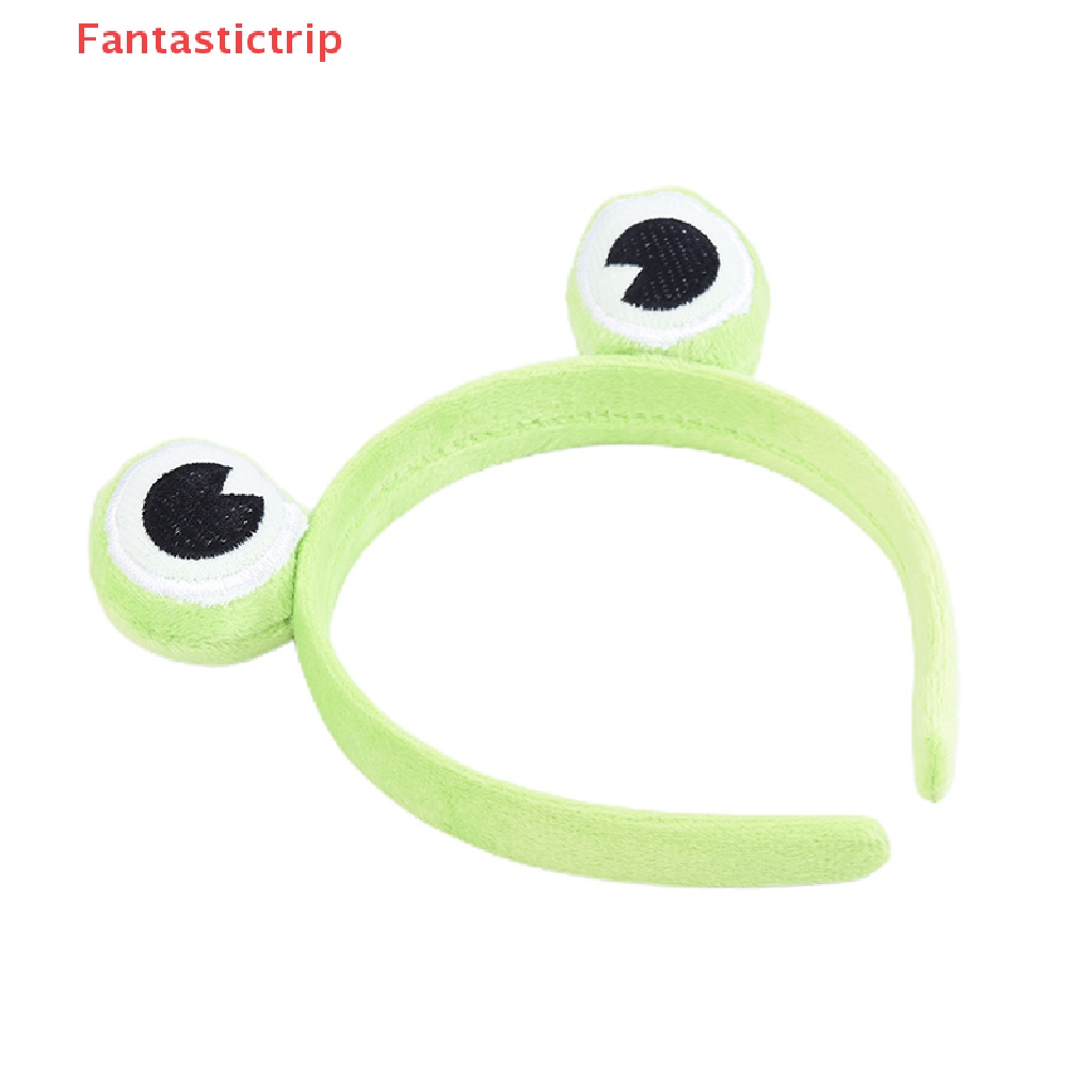 Băng Đô Trang Điểm Co Giãn Bản Rộng Hình Ếch Dễ Thương Cho Bé Gái