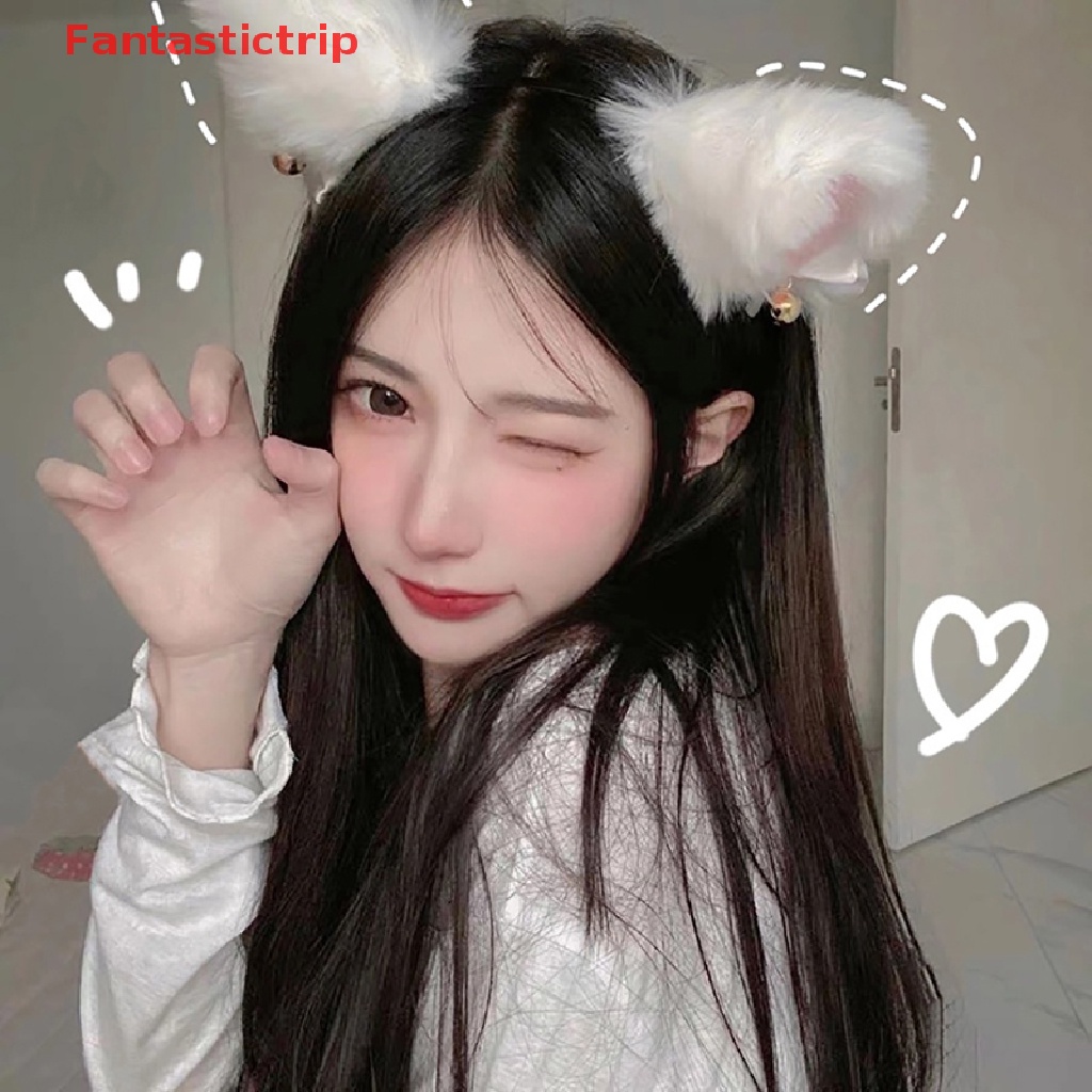 Cài Tóc Tai Mèo Phối Lông Đáng Yêu Thời Trang Mới