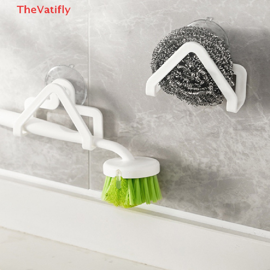 [Thevalifly] Set 2 Giá Đỡ Miếng Rửa Chén Có Giác Hút Dành Cho Bồn Rửa Nhà Bếp
