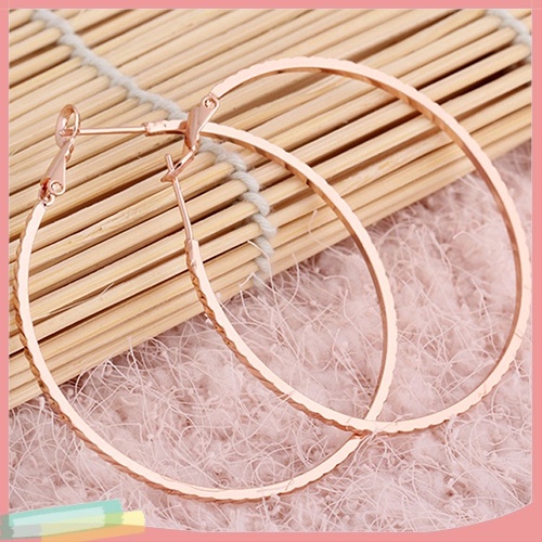 Đôi Khuyên Tai HìNh VòNg TròN LớN ThờI Trang Cho Nữ