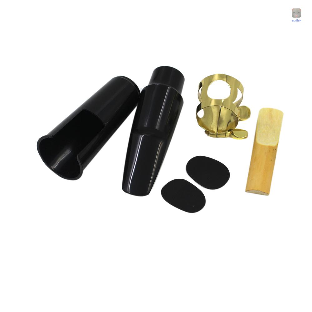 Alto Miếng Đệm Miệng Kèn Saxophone Bằng Nhựa Có Khóa Kim Loại