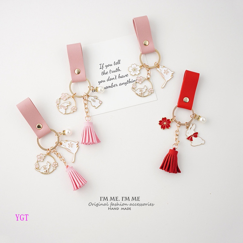 Ygt Móc Khóa Thỏ Sakura Nhật Bản Đáng Yêu