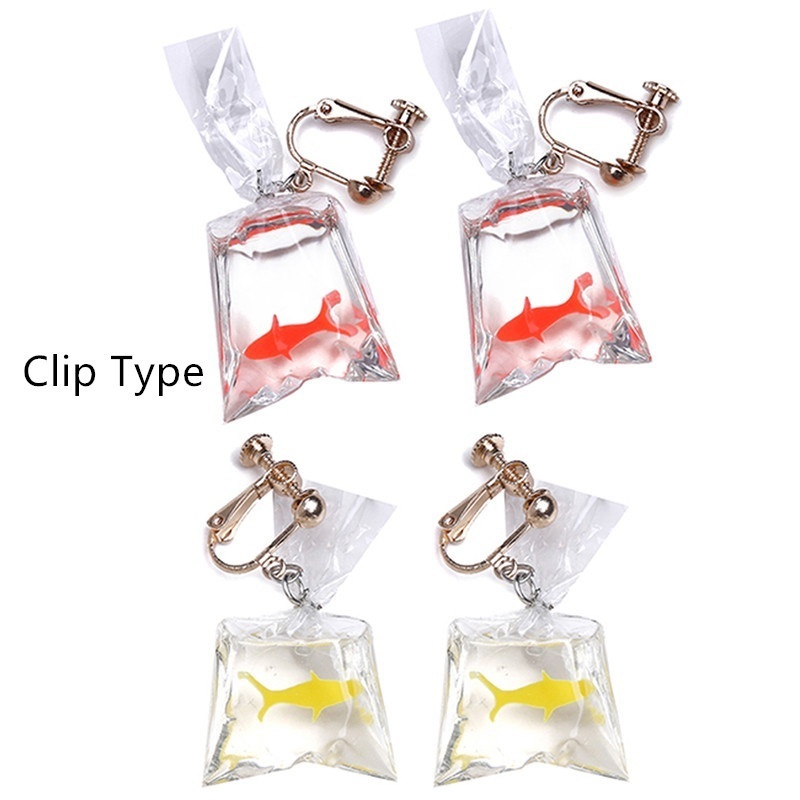 Bông Tai Hình Cá Koi Bằng Acrylic Độc Đáo Thời Trang