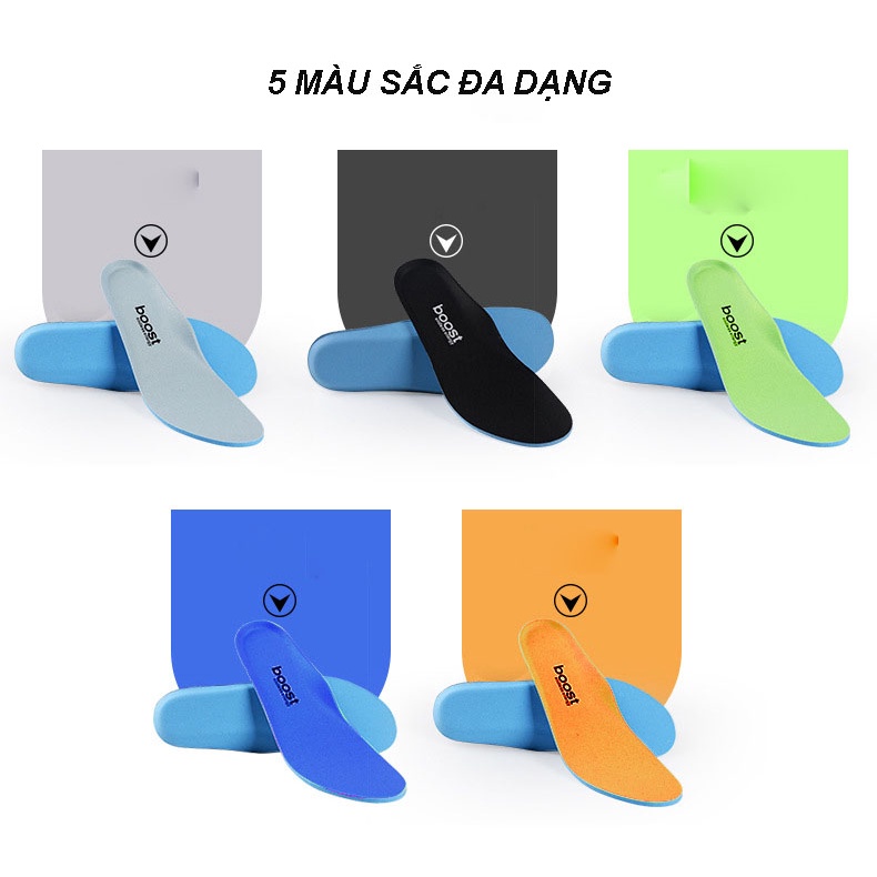 Lót Giày Thể Thao Êm Chân Siêu Nhẹ Giảm Sóc, Khử Mùi, Thoáng Khí Thế hệ mới