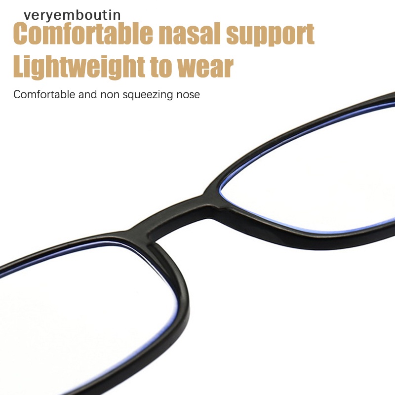 Mắt Kính Đọc Sách Gọng Đen Siêu Mỏng Chống Ánh Sáng Xanh Chất Lượng Cao Kèm Hộp Đựng Cho Điện Thoại