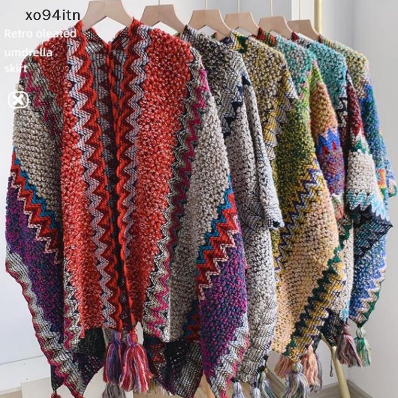 Khăn Choàng Cổ Dày Dặn Phong Cách Dân Tộc Thời Trang Thu Đông