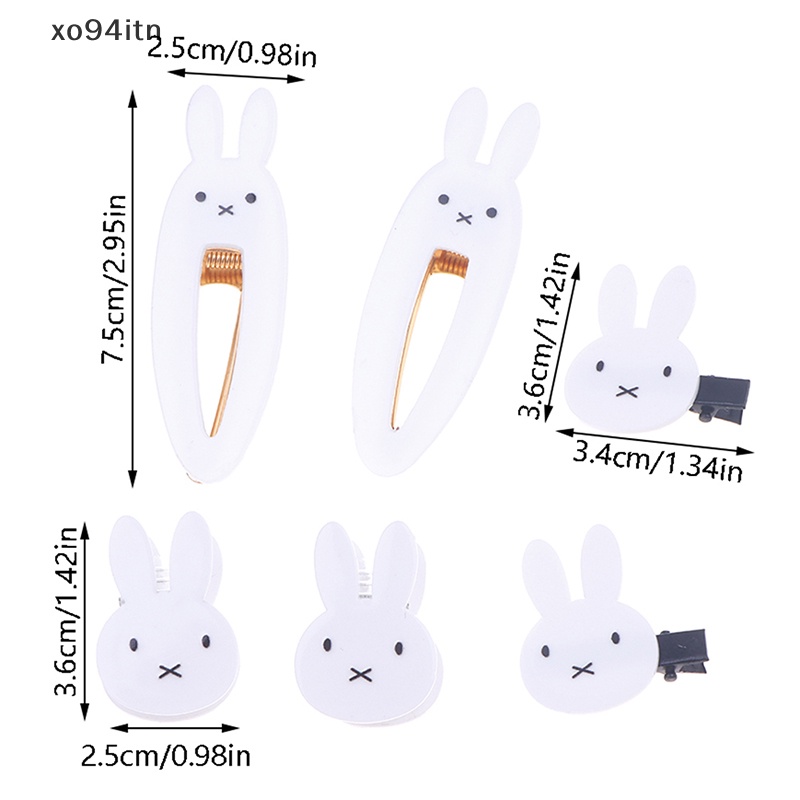 Set 2 Kẹp Tóc Hình Thỏ Trắng Dễ Thương