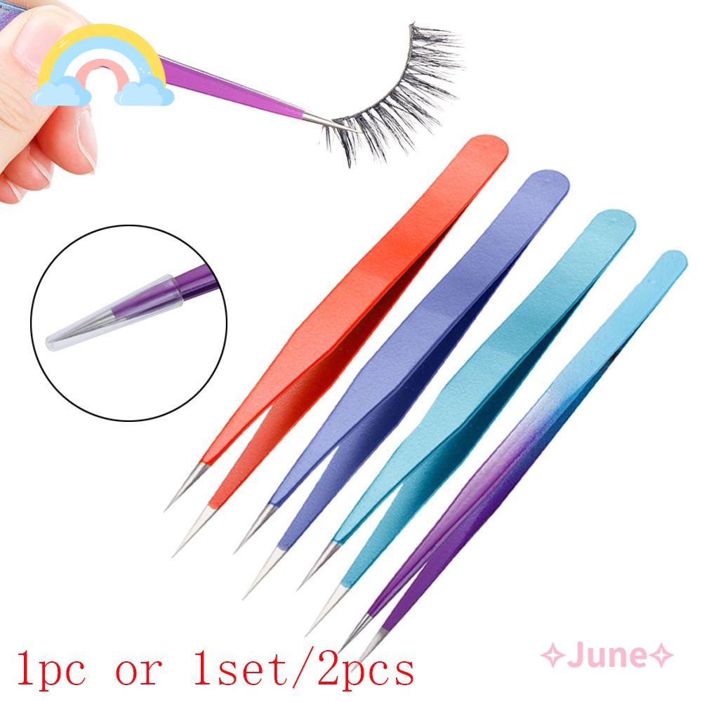 Nhíp Gắn Mi Giả Thẳng / Cong Chuyên Dụng Cho Trang Điểm Làm Đẹp