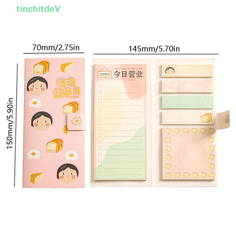 Set 120 Tờ Giấy Dán Ghi Chú DIY Hình Cô Gái Hoạt Hình Trang Trí Tạp Chí Trường Học [TinchitdeV] 120 Tờ [Mới]