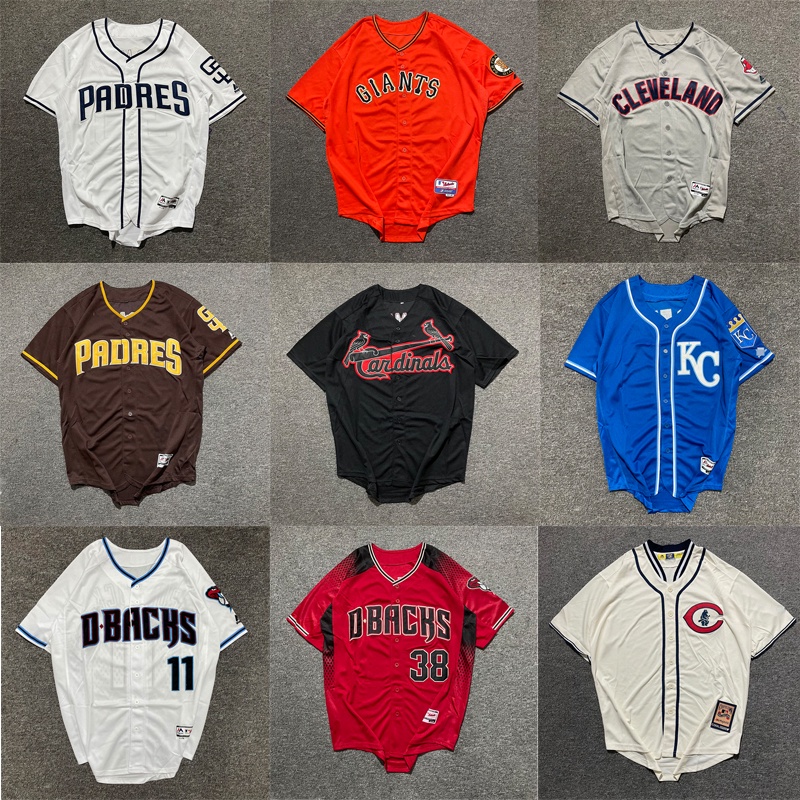 Áo Khoác Bóng Chày Tay Ngắn Mlb Phong Cách Hip hop Cá Tính