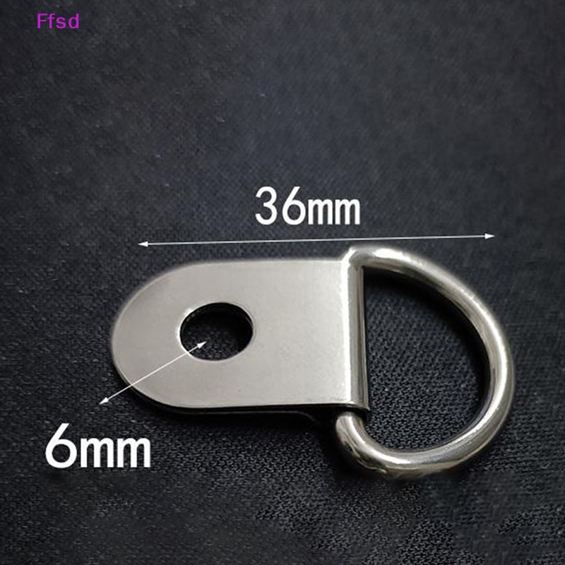 {Ffsd} Bộ 10 Móc Kéo Dây Hình Chữ D Bằng Thép Không Gỉ Hàng Bán Chạy *