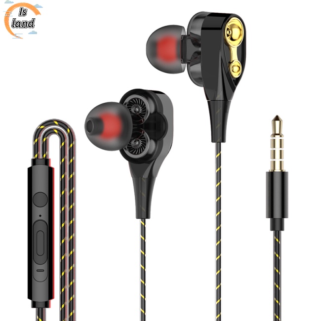Tai Nghe Nhét Tai Jack 3.5mm Bass Trầm Có Micro Tiện Dụng