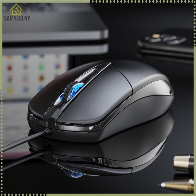 Chuột Quang Chơi Game Có Dây Usb Siêu Mỏng Không Ồn Chuyên Dụng Cho Laptop / Notebook