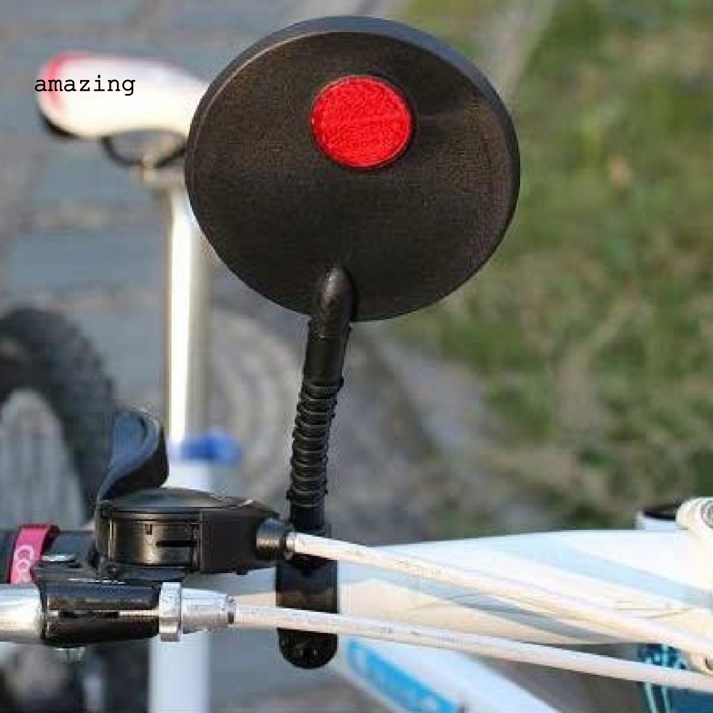 Gương Chiếu Hậu Kèm Tấm Phản Quang An Toàn Tùy Chỉnh Tiện Dụng Cho Xe Đạp