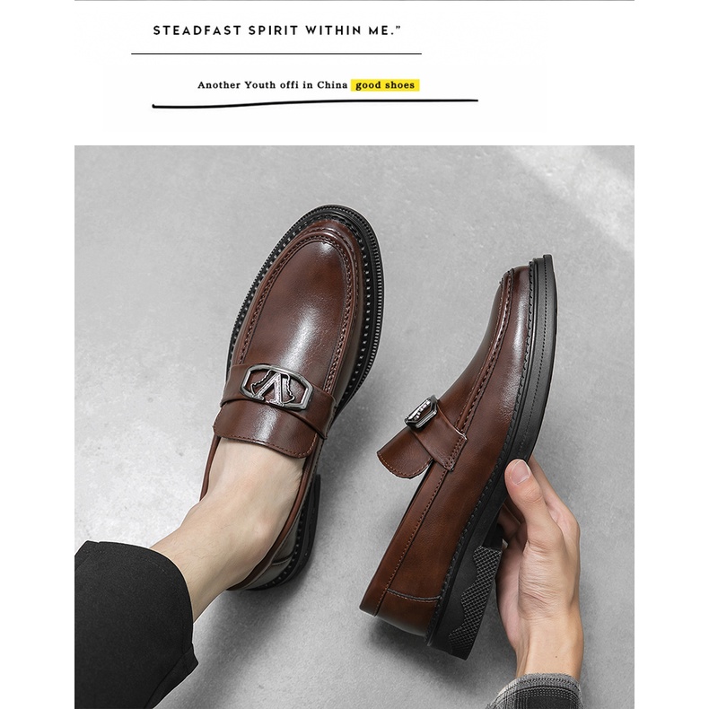 Giày Brogues Phong Cách Ý Thoải Mái Chất Lượng Cao Cho Nam
