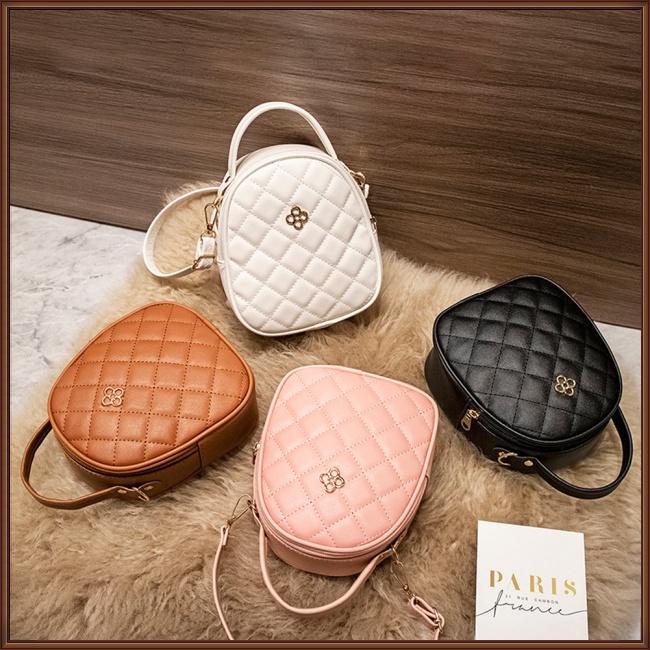 Túi Đeo Chéo Mini Bằng Da Pu Kèm Dây Đeo Sợi Xích Thời Trang Cho Nữ