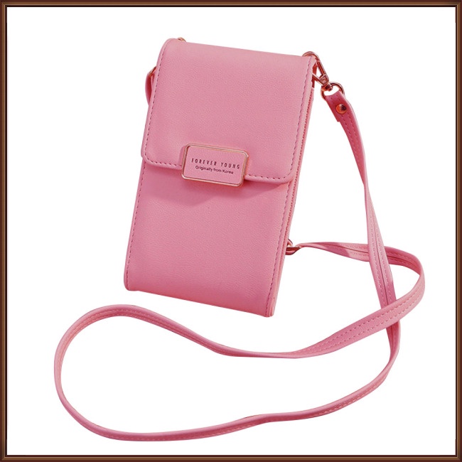 Túi Đeo Vai Bằng Da Màu Trơn Đơn Giản Thời Trang Cho Nữ