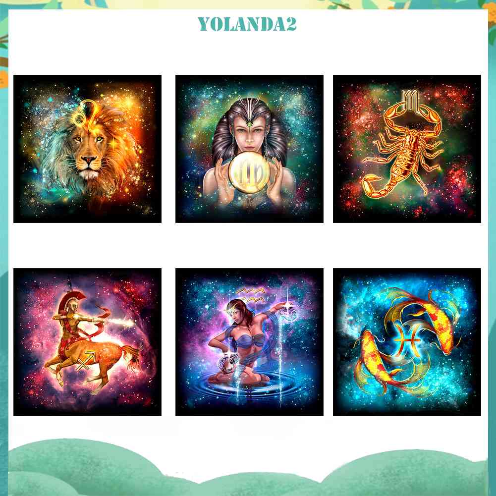 Bộ Tranh Đính Đá 5D Toàn Diện Họa Tiết Chòm Sao Độc Đáo DIY