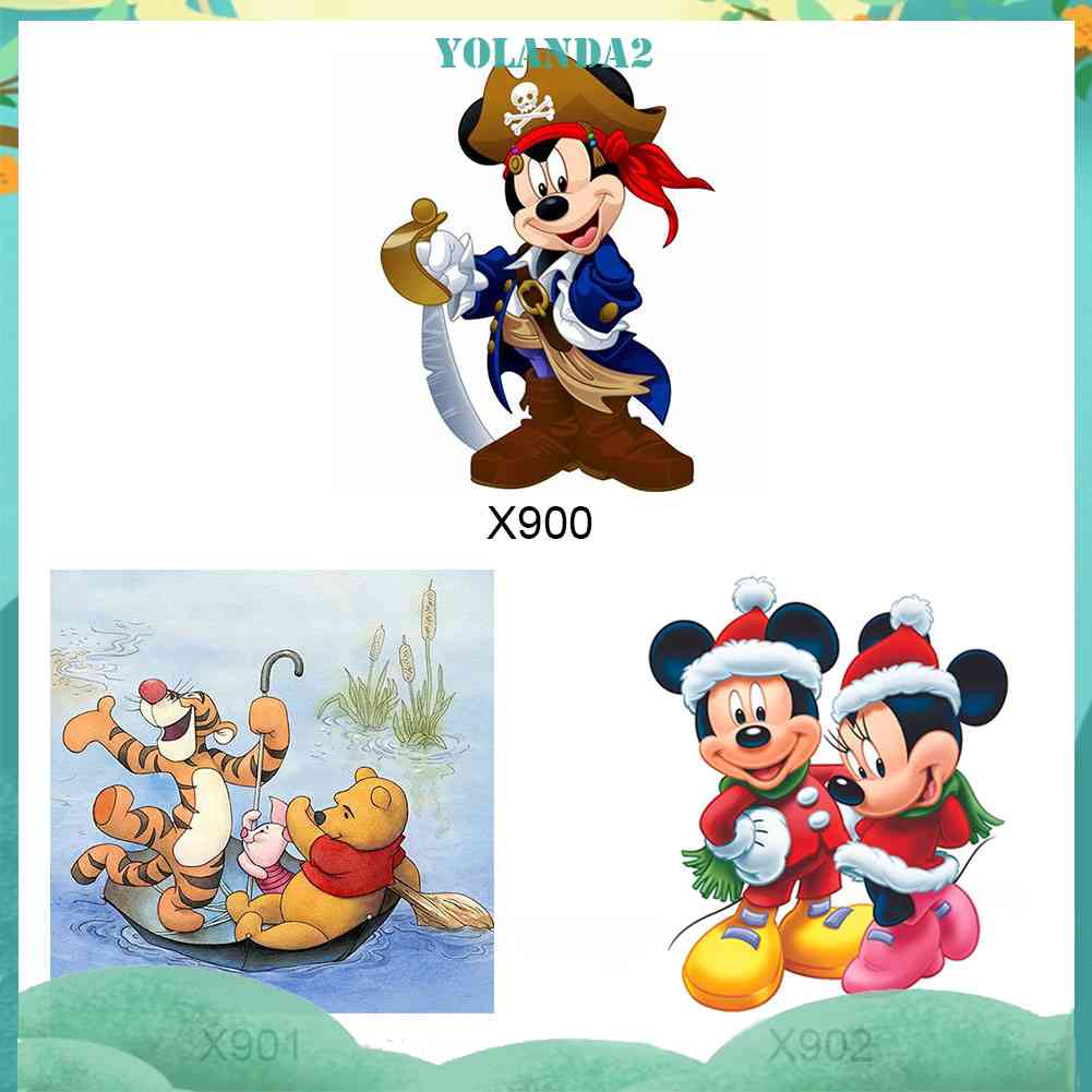 Bộ Tranh Đính Đá 5D Họa Tiết Hoạt Hình Độc Đáo DIY Dùng Trang Trí Nhà Cửa